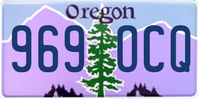 OR license plate 969OCQ