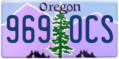 OR license plate 969OCS