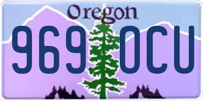 OR license plate 969OCU