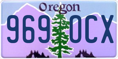 OR license plate 969OCX