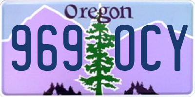 OR license plate 969OCY