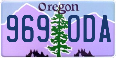 OR license plate 969ODA