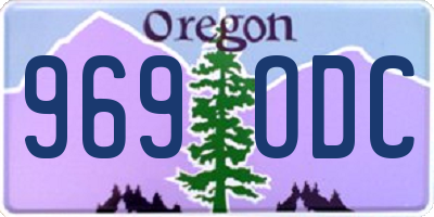 OR license plate 969ODC