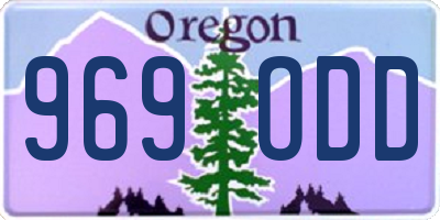 OR license plate 969ODD