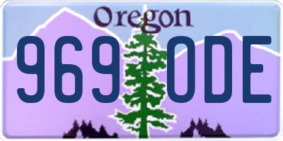 OR license plate 969ODE
