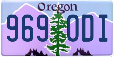 OR license plate 969ODI