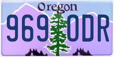 OR license plate 969ODR