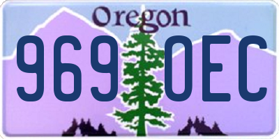 OR license plate 969OEC