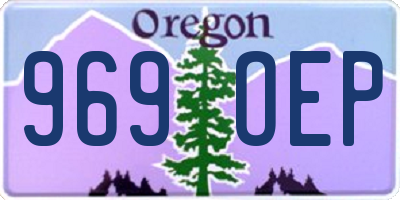 OR license plate 969OEP