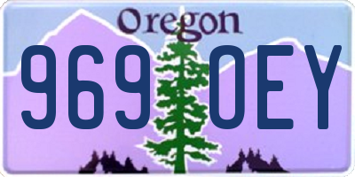 OR license plate 969OEY