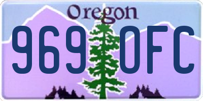 OR license plate 969OFC
