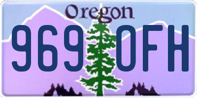 OR license plate 969OFH