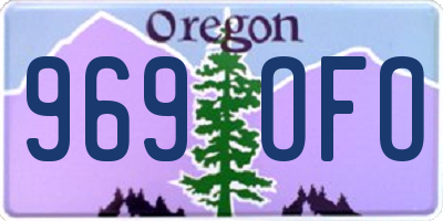 OR license plate 969OFO
