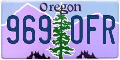 OR license plate 969OFR
