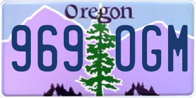 OR license plate 969OGM
