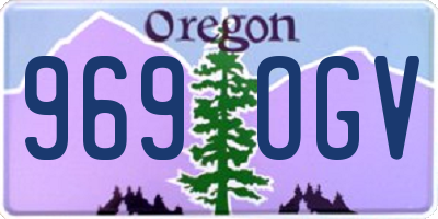 OR license plate 969OGV