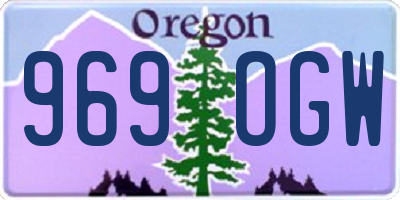 OR license plate 969OGW