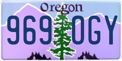 OR license plate 969OGY