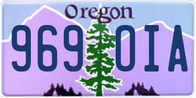 OR license plate 969OIA