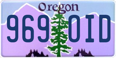 OR license plate 969OID