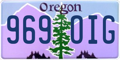 OR license plate 969OIG