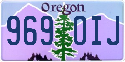 OR license plate 969OIJ