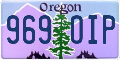 OR license plate 969OIP