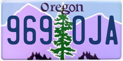 OR license plate 969OJA