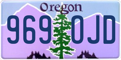 OR license plate 969OJD