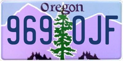 OR license plate 969OJF