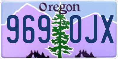OR license plate 969OJX