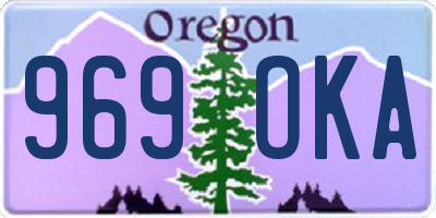 OR license plate 969OKA