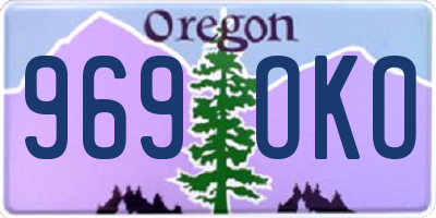 OR license plate 969OKO