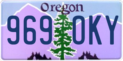OR license plate 969OKY
