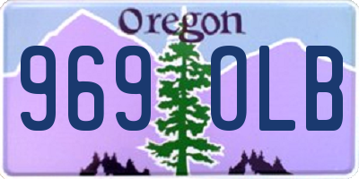 OR license plate 969OLB