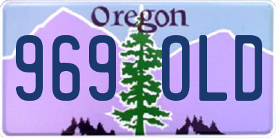 OR license plate 969OLD