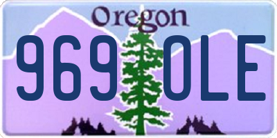 OR license plate 969OLE