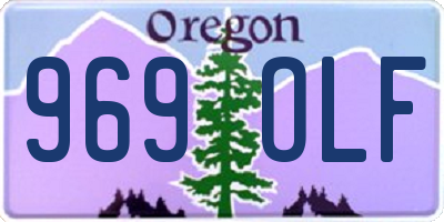OR license plate 969OLF