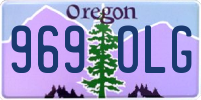 OR license plate 969OLG