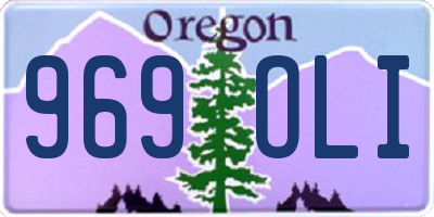 OR license plate 969OLI