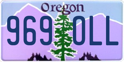 OR license plate 969OLL