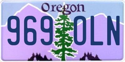 OR license plate 969OLN