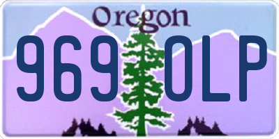 OR license plate 969OLP
