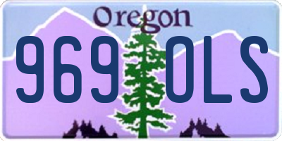 OR license plate 969OLS