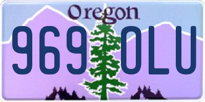 OR license plate 969OLU