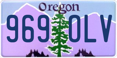 OR license plate 969OLV