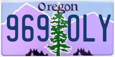 OR license plate 969OLY