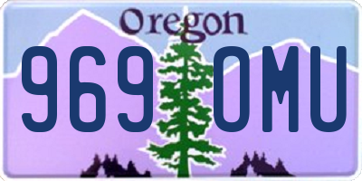 OR license plate 969OMU