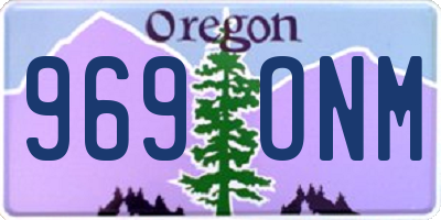 OR license plate 969ONM