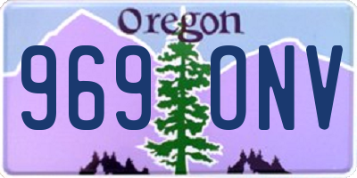 OR license plate 969ONV